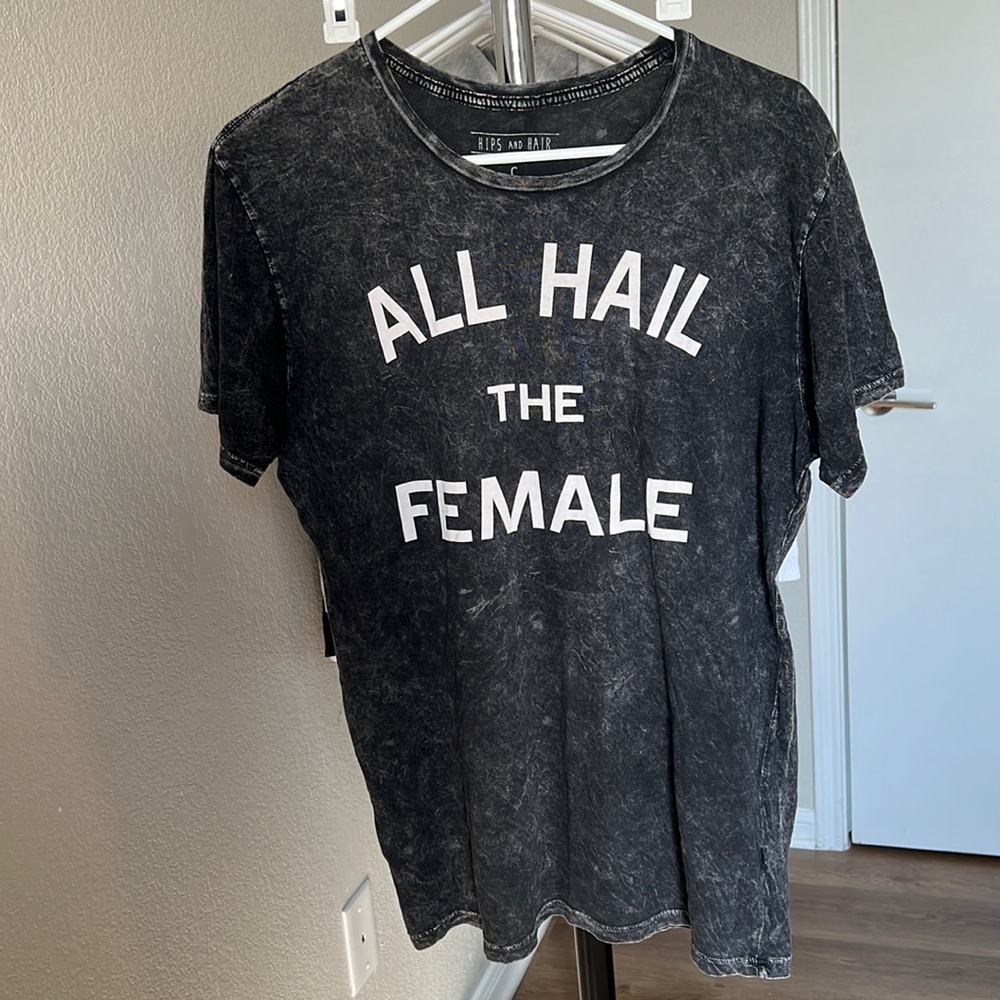 Hips and Hair - acid wash t shirt